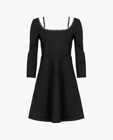  PINKO - Đầm mini cổ vuông tay lỡ Accanito 