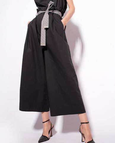  PINKO - Quần nữ ống rộng lưng cao Pupa 