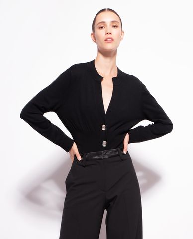  PINKO - Áo khoác cardigan nữ tay dài Magnesio 