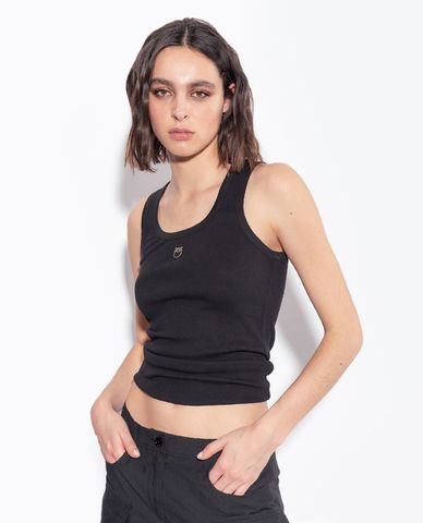  PINKO - Áo sát nách nữ phom ôm Calcolatore 