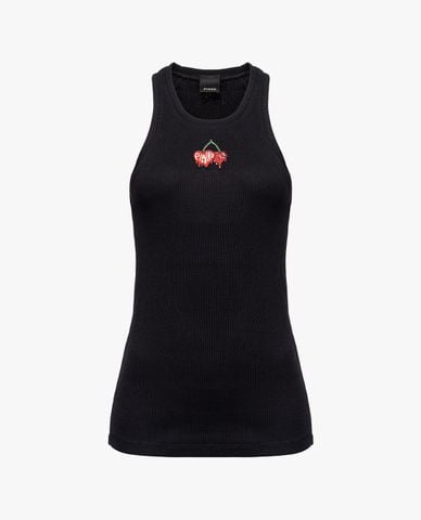  PINKO - Áo ba lỗ nữ phom ôm Distinto 