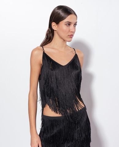  PINKO - Áo hai dây phối tua rua Giappone 