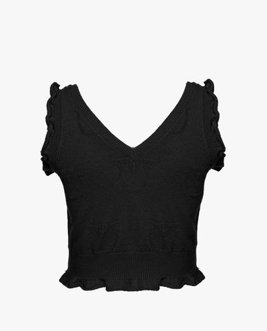  PINKO - Áo sát nách nữ cổ V Rospo 