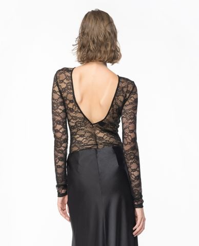  PINKO - Áo bodysuit nữ tay dài Rotazionale 