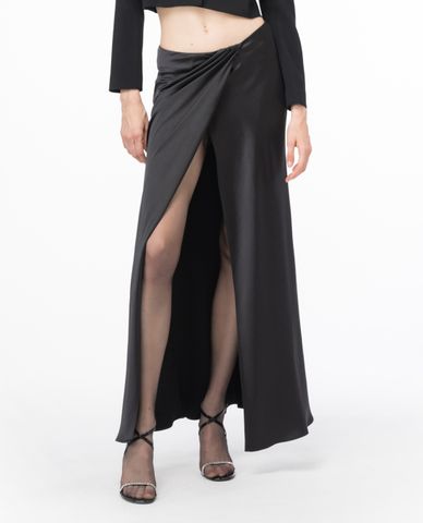  PINKO - Chân váy quấn midi xẻ tà Conversione 