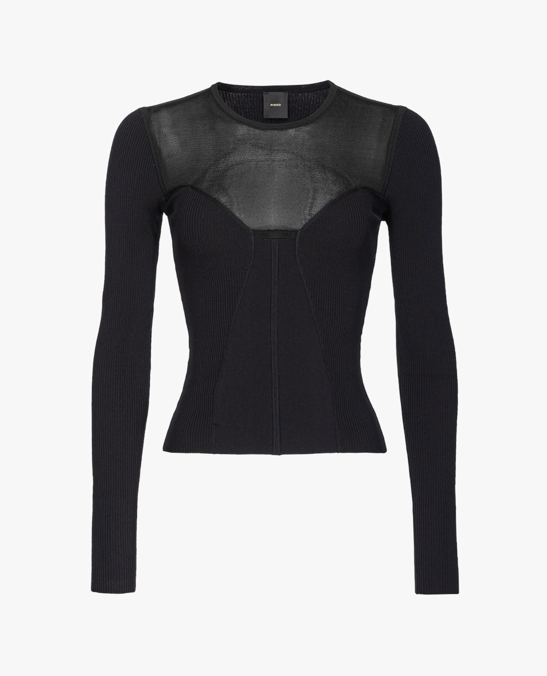 PINKO - Áo dệt kim nữ cổ tròn tay dài Criceto