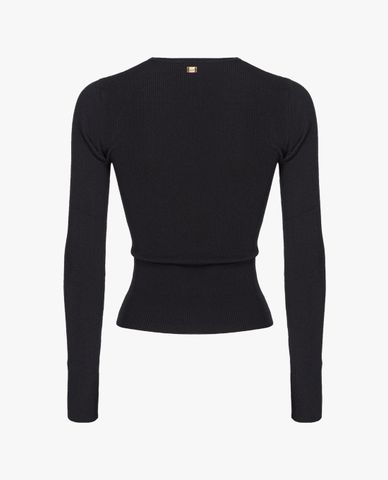  PINKO - Áo dệt kim nữ cổ tròn tay dài Criceto 