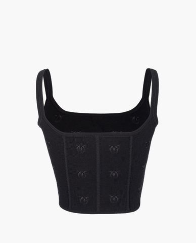  PINKO - Áo croptop nữ hai dây thời trang 