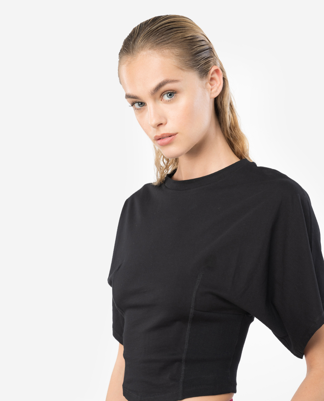 PINKO - Áo croptop nữ tay rộng Luna