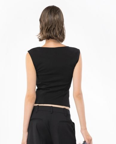  PINKO - Áo sát nách nữ cổ V Tigro 