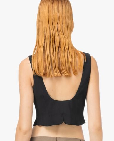  PINKO - Áo khoác gilet nữ phối nút Fonone 