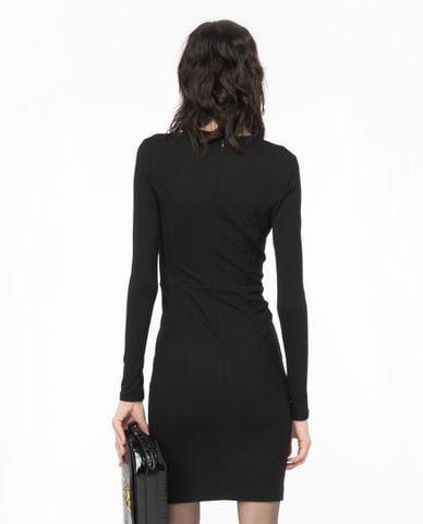  PINKO - Đầm body mini cổ tròn tay dài Akubi 