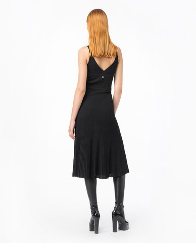  PINKO - Đầm hai dây midi cổ tim Rana 