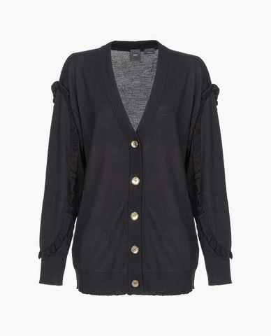  PINKO - Áo khoác cardigan nữ cổ V tay dài Agnello 