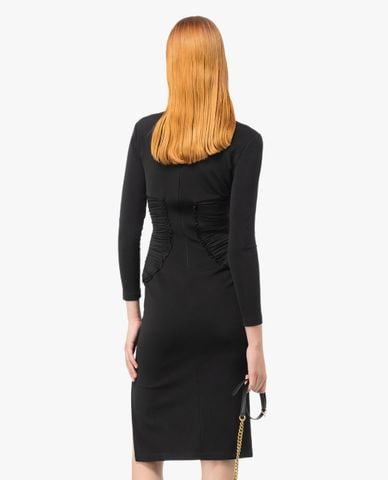  PINKO - Đầm body midi tay dài xẻ tà Aramis 