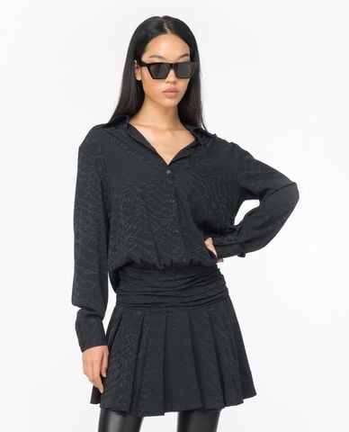  PINKO - Đầm sơ mi mini xếp li Arzach 