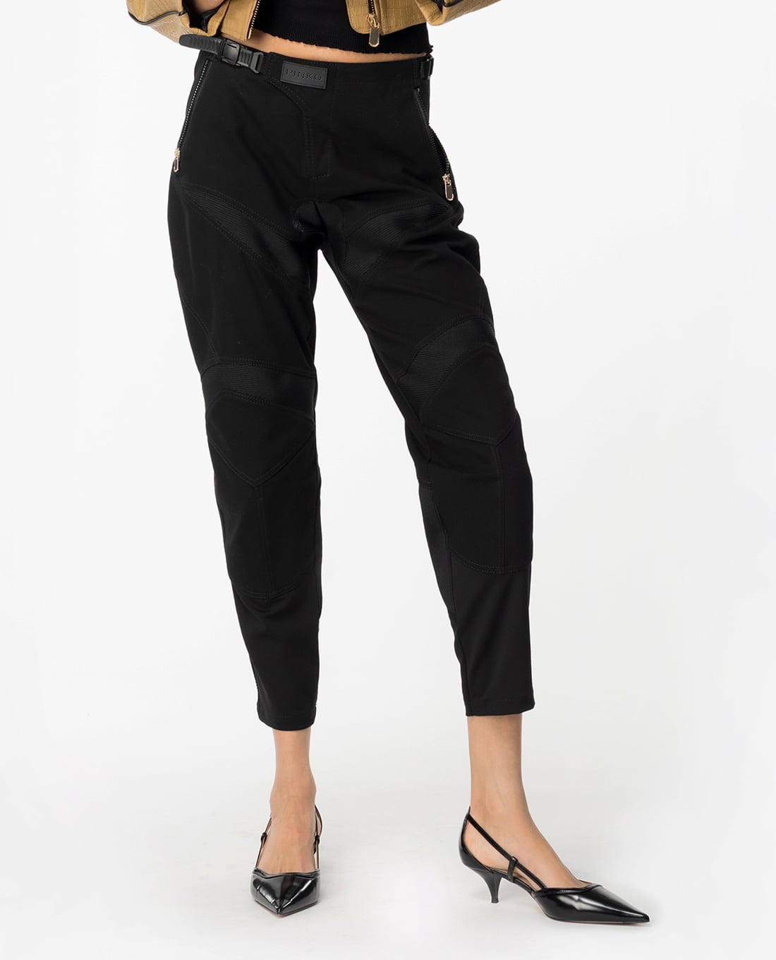 PINKO - Quần phom ôm phối thắt lưng Prometeo