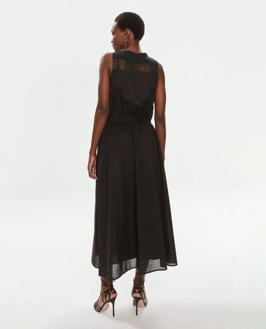  PINKO - Đầm sát nách midi cổ V hiện đại Beginners 