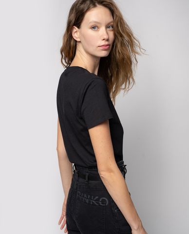  PINKO - Áo thun nữ tay ngắn Love Birds Logo 