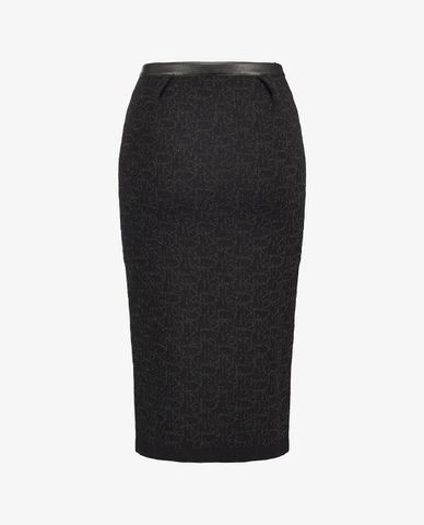  PINKO - Chân váy midi phối nút tròn Buttafuoco 