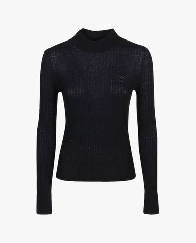  PINKO - Áo len nữ cổ lọ tay dài Negroni Mock Turtleneck 