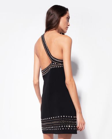  PINKO - Đầm cut out mini sát nách phối đinh tán Aida 