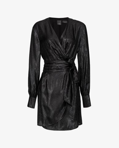  PINKO - Đầm mini cổ V tay dài thời trang Arianna 