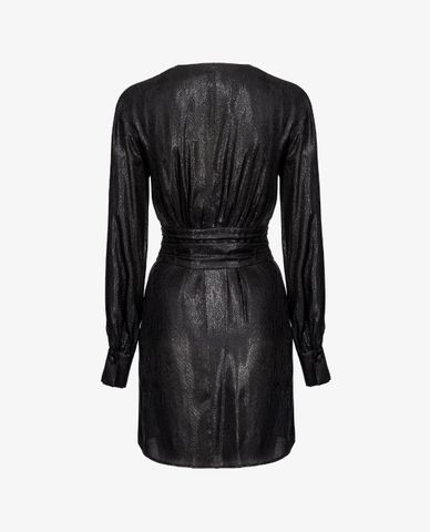  PINKO - Đầm mini cổ V tay dài thời trang Arianna 