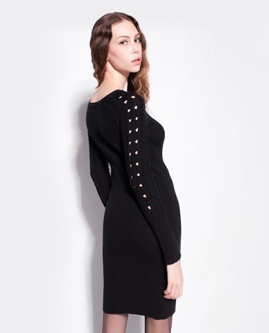  PINKO - Đầm body mini dệt kim tay dài Royal 