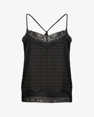  PINKO - Áo hai dây nữ phối ren Tatiana 