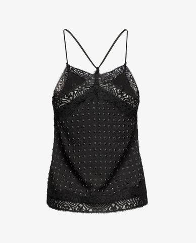  PINKO - Áo hai dây nữ phối ren Tatiana 