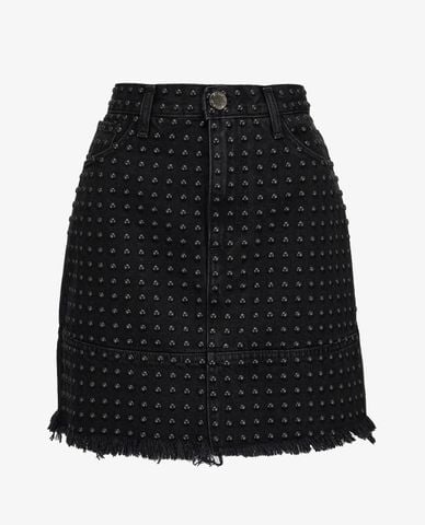  PINKO - Chân váy mini denim đính hạt 