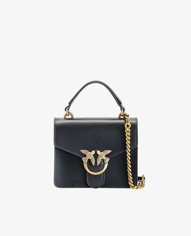  PINKO - Túi xách nữ phom vuông nắp gập Love Mini Top 