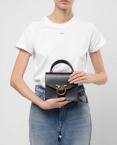  PINKO - Túi xách nữ phom vuông nắp gập Love Mini Top 