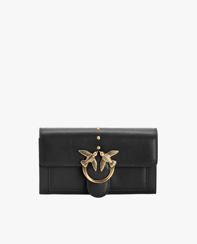  PINKO - Ví cầm tay nữ da phom chữ nhật thời trang LOVE 