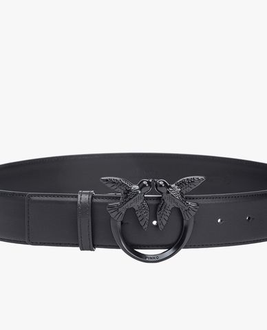  PINKO - Thắt lưng bản mảnh phối logo Love Berry H4 