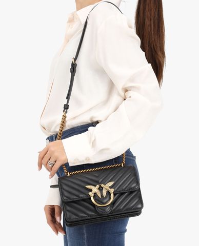  PINKO -  Túi đeo vai nữ phom chữ nhật Love Birds 