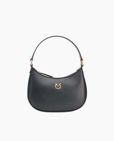  PINKO -  Túi đeo vai nữ hình bán nguyệt Mini Denim Love 