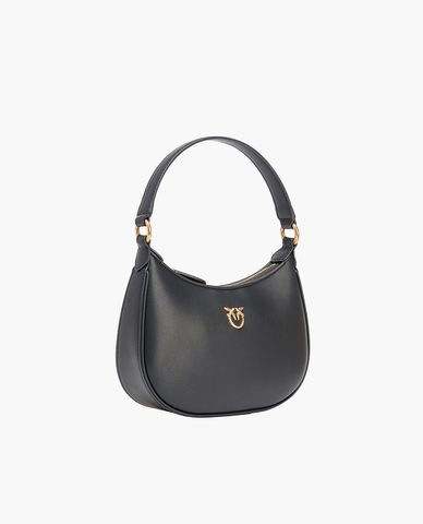  PINKO -  Túi đeo vai nữ hình bán nguyệt Mini Denim Love 