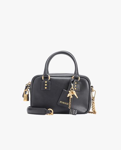  PINKO - Túi đeo chéo phom chữ nhật phối Mini Bowling 