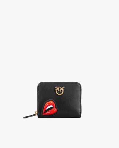  PINKO - Ví da nữ phối khóa zip Taylor 