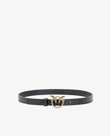  PINKO - Thắt lưng nữ bản vừa khóa kim loại Love Berry Simply 