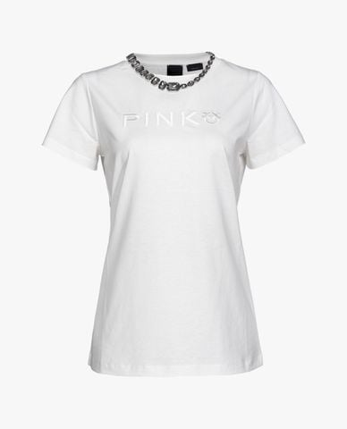  PINKO - Áo thun nữ cổ tròn tay ngắn Marcelle 
