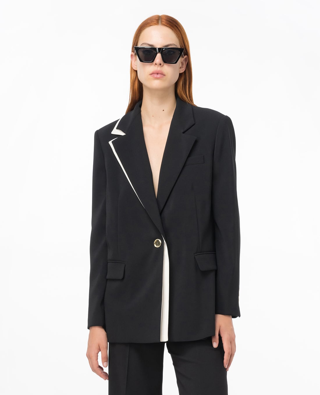 PINKO - Áo blazer nữ phom suông Massa