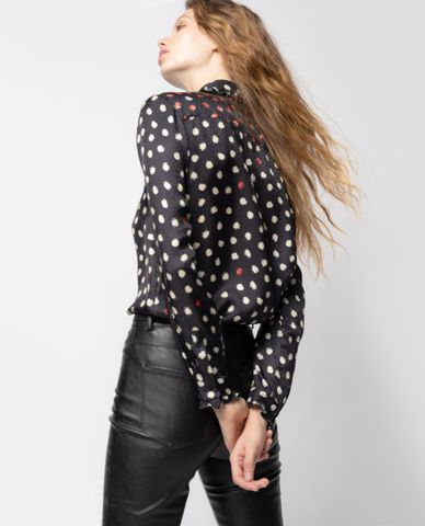  PINKO - Áo sơ mi nữ tay dài Rose Motif 