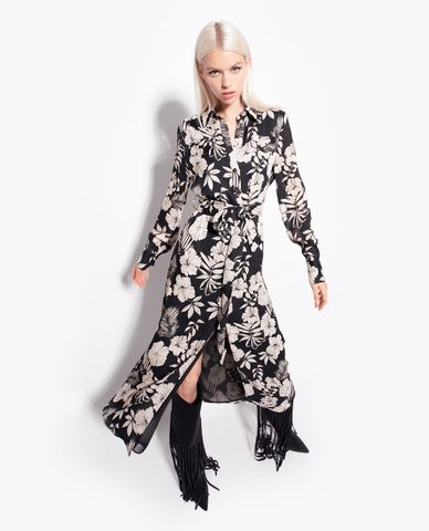  PINKO - Đầm sơ mi midi tay dài Assente 