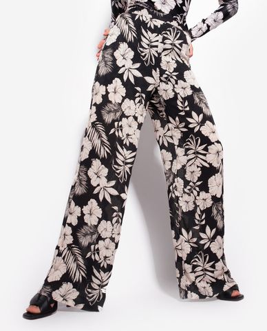  PINKO - Quần nữ ống rộng lưng thun Pacato 