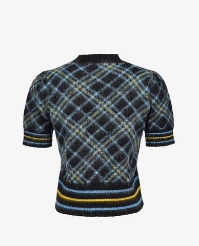  PINKO - Áo len nữ ngắn tay phom ôm Amarone 