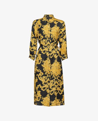  PINKO - Đầm midi sơ mi cổ bẻ tay lỡ Adalina 