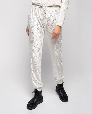  PINKO - Quần jogger nữ lưng thun Laminated Print 